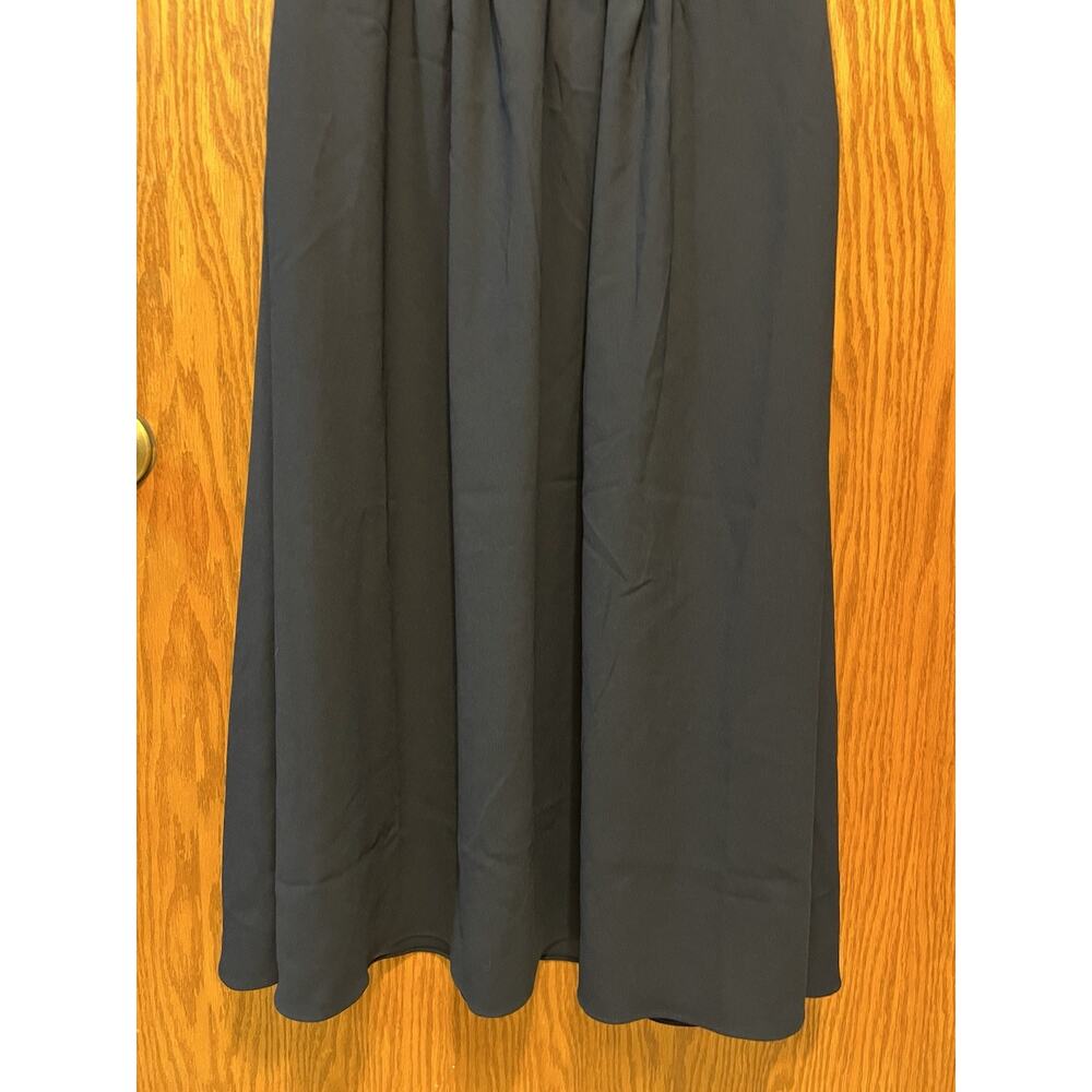 Alexia Admor NWT Navy Blue Contrast Collar Puff Sleeve Midi Dress Size 8 Vintage - Picture 7 of 15
